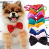 Dogs Accessories Pet Kawaii Dog Cat Necklace Adjustable Strap for Cat Collar Pet Dog Bow Tie Puppy Bow Ties Dog Pet Supplies - Blue