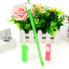 Two Headed Dog Toothbrush Set Canine Dental Hygiene Brush with 2 Finger Brushes Soft Bristles - green