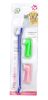 Two Headed Dog Toothbrush Set Canine Dental Hygiene Brush with 2 Finger Brushes Soft Bristles - blue