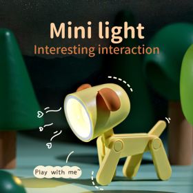 Mini Cute Animal Pet Dogs Designer Led Night Light Table Lamp Kids Toys Gifts For Christmas - Pink