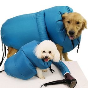 Dog Drying Coat; Pet Drying Bag Use With Dog Blower Grooming Dryer; Protable Fast Easy Blower - S