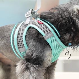 Pet Harness For Dog & Cat; No Pull Breathable Dog Vest Harness For Walking; Anti Escape Dog Harness - Sky Blue - XS