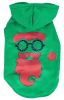 Pet Life LED Lighting Cool Santa Shades Hooded Sweater Pet Costume - X-Small - (FBP9GNXS)