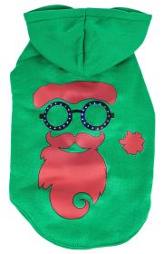 Pet Life LED Lighting Cool Santa Shades Hooded Sweater Pet Costume - Small - (FBP9GNSM)