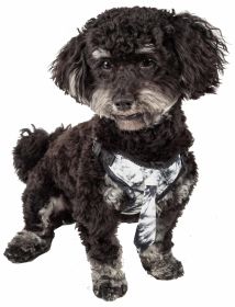 Pet Life 'Bonatied' Mesh Reversible And Breathable Adjustable Dog Harness W/ Designer Neck Tie - Camo - Small