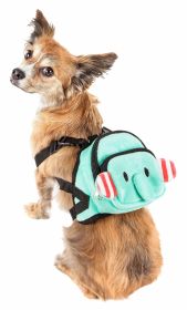 Pet Life 'Dumbone' Dual-Pocketed Compartmental Animated Dog Harness Backpack - Small