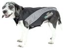 Helios Octane Softshell Neoprene Satin Reflective Dog Jacket w/ Blackshark technology - Large