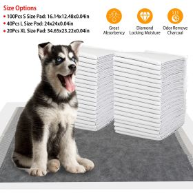 40Pcs Dog Pee Training Pads Super Absorbent Leak-proof Quick Dry Pet  - L - 40Pcs