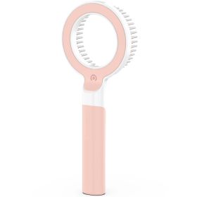 Pet Life 'WAGNIFY' 360 Degree and Multi-Directional Modern Grooming Pet Rake Comb - Pink