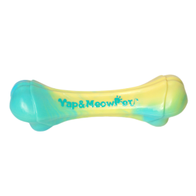 Yap&Meow Pet Upgraded Dog Chew Toy Molar Bite Interactive Dog Toys Bone Shape Dog Toy - Green