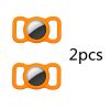 2pcs Pet Silicone Protective Case Dog Cat Collar Loop For Apple Airtags Cover For Air Tags Locator Tracker Anti-lost Device New - orange 2pcs