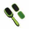 Pet Life 'Conversion' 5-in-1 Interchangeable Dematting and Deshedding Bristle Pin and Massage Grooming Pet Comb - Pink