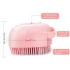 Dog Cat Bath Brush Comb Silicone Rubber Dog Puppy Massage Brush Hair Fur Grooming Cleaning Brush Soft Shampoo Dispenser - Pink