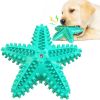 Sea Star Shaped Dog Toothbrush with Sound Pet Teeth Grinding Toy Dog Sound Toy - B - CN