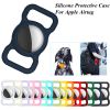 2pcs Pet Silicone Protective Case Dog Cat Collar Loop For Apple Airtags Cover For Air Tags Locator Tracker Anti-lost Device New - orange 2pcs