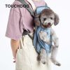 Touchdog 'Wiggle-Sack' Fashion Designer Front and Backpack Dog Carrier - Blue - Small