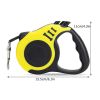 Pet Leash For Dog & Cat; Retractable Dog Leash Automatic Telescopic Tractor Dog Rope For Outdoors; dog leash - Yellow - M