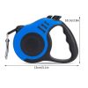 Pet Leash For Dog & Cat; Retractable Dog Leash Automatic Telescopic Tractor Dog Rope For Outdoors; dog leash - Deep Sky Blue - M