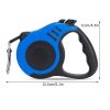 Pet Leash For Dog & Cat; Retractable Dog Leash Automatic Telescopic Tractor Dog Rope For Outdoors; dog leash - Deep Sky Blue - M