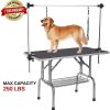 36" Professional Dog Pet Grooming Table Adjustable Heavy Duty Portable w/Arm & Noose & Mesh Tray - as picture