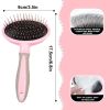 1 Pcs Pet Brush Dematting Grooming Comb Removing Knots Professional Safe Ergonomic Handle Cat Dog Comb - Blue