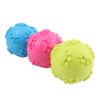 3pcs Pet dog toy footprint toy ball 6cm sounding toy ball TPR rubber - 3pcs