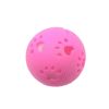 Rubber Pet Ball Toys Sound Interactive Durable Molar Dog Training Toys For Medium and Big Dogs Cleaning Teeth Pet Supplies - Pink