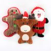 Christmas pet chew toy Pet plush voice toy Christmas molar bite-resistant cute cartoon dog toy - Little snowman