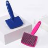 Pet Needle Combs Massage Pet Hair Remover Brush Cats Fur Cleaning Stainless Non-Slip Flea Chihuahua Pet Grooming Dog Supplies - Blue - S