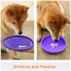 Pet UFO Toys New Small Medium Large Dog Flying Discs Trainning Interactive Toy Puppy Rubber Fetch Flying Disc 15CM - Purple