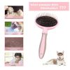 1 Pcs Pet Brush Dematting Grooming Comb Removing Knots Professional Safe Ergonomic Handle Cat Dog Comb - Blue