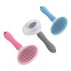 One-click Hair Removal Pet Comb Cat Comb Automatically Faded Dog Comb Pet Supplies Dog Brush Pet Accessories Pet Grooming - blue