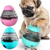 Dog Toys Food Ball Food Dispenser Training Balls Interactive Puppy Cat Slow Feed Pet Tumbler Toy Dogs Puzzle Toys Pet Supplies - Blue