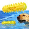 Toothbrush for Pet Dog Molar Stick Dog Chew Tooth Cleaner Brushing Stick Natural Rubber Doggy Dog Chew Toys Dog Supplies - Yellow