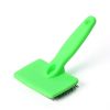 Pet Needle Combs Massage Pet Hair Remover Brush Cats Fur Cleaning Stainless Non-Slip Flea Chihuahua Pet Grooming Dog Supplies - Green - L