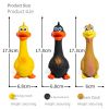 Pet Latex Bite Toy Grows Strangely Standing Chicken Big Mouth Duck Latex Sounding Bite Resistant Dog Toy - Brown cock