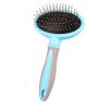 1 Pcs Pet Brush Dematting Grooming Comb Removing Knots Professional Safe Ergonomic Handle Cat Dog Comb - Pink