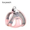 Pet Harness For Dog & Cat; No Pull Breathable Dog Vest Harness For Walking; Anti Escape Dog Harness - Pink - L