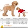 Pet Christmas Clothes Santa Claus Reindeer Antlers Costume Winter Outfit New Year Coat - S