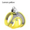 Pet Harness For Dog & Cat; No Pull Breathable Dog Vest Harness For Walking; Anti Escape Dog Harness - Yellow - M