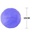 Pet UFO Toys New Small Medium Large Dog Flying Discs Trainning Interactive Toy Puppy Rubber Fetch Flying Disc 15CM - Purple