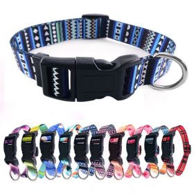 Pet supplies Digital printing Pet collar Bohemian collar Ethnic dog collar - British red check - L:2.5*65cm collar