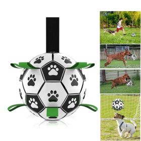 Dog Toys Interactive Pet Football Toys With Grab Tabs Dog Outdoor Training Soccer Pet Bite Chew Balls For Dog Accessories - Football