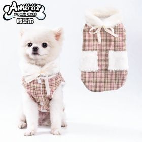 Winter Pet Clothes For Dog & Cat; Warm Dog Sweater Cat Sweatshirt; Winter Dog Hoodie Pet Apparel - Pink - S