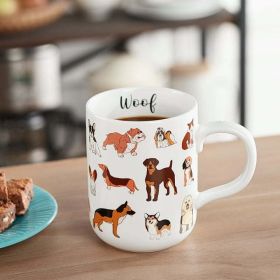 Mainstays 16.06-Oz Stoneware Dog Mug, White - Mainstays