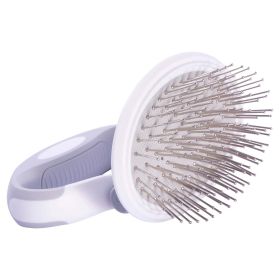 Pet Life 'Gyrater' Travel Swivel Pet Grooming Pin Brush - Default