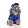 Pet Life 'Pawlice Pawtrol' Police Pet Dog Costume Uniform - Blue - Large