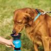 1pc Dog Water Bottle; Plastic Dog & Cat Water Bottle Mug 500ml For Outdoor Travel - Grey