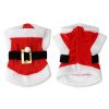 Christmas Pet Clothes For Small & Medium Dog; Santa Claus Dog Hoodie; Winter Pet Jacket - Red - XS