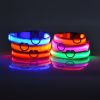 Glow-In-The-Dark Pet Collar For Dog & Cat; LED Dog Collar For Night Walking; USB charging - Green - L